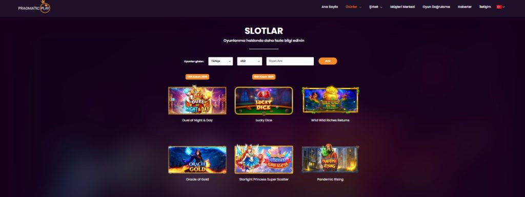 PrimeBahis Pragmatic Play Sağlayıcısı Oyunları